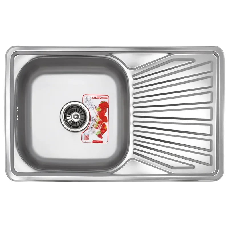 Мойка кухонная Zerix Z7848-08-180E (Satin) (ZX1604) от Zerix - купить в интернет-магазине