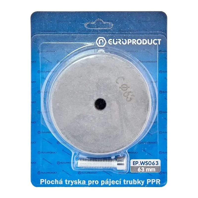 Насадка плоска для паяльника Europroduct EP.WS063 PPR труб 63 mm (EP6103) от EUROPRODUCT - купить в интернет-магазине