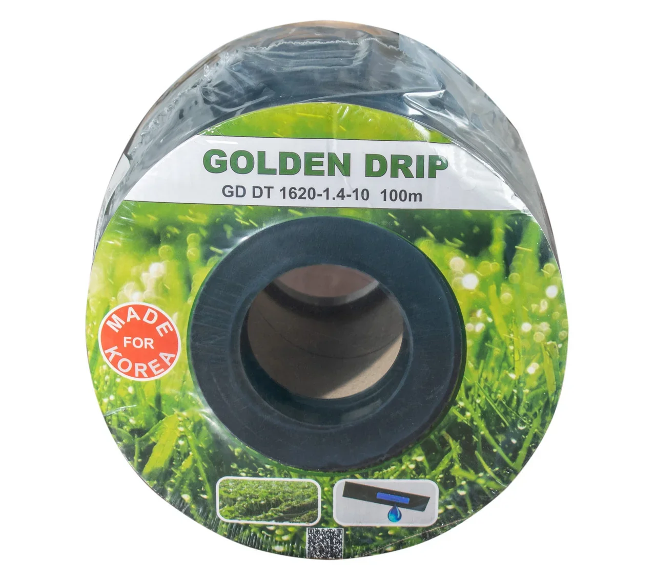 Стрічка крапельна 8 mil крок 30 см бухта 100 метрів емітерна GOLDEN DRIP от None - купить в интернет-магазине