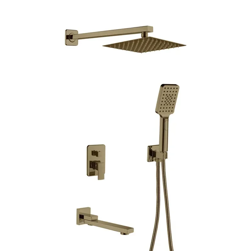 Вбудована душова система Haiba KUBUS 009 (INNER) BRUSHED GOLD (HB9629) от HAIBO - купить в интернет-магазине