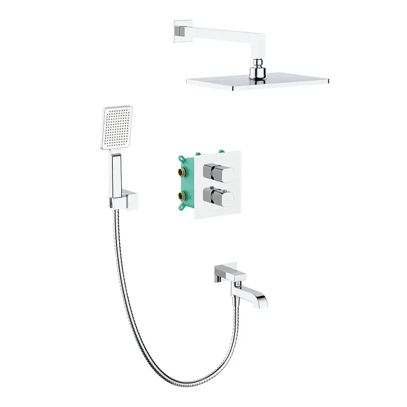Вбудована душова система з термостатом Koer KB-67011-01 (Колір хром) (KR4726) от KOER - купить в интернет-магазине