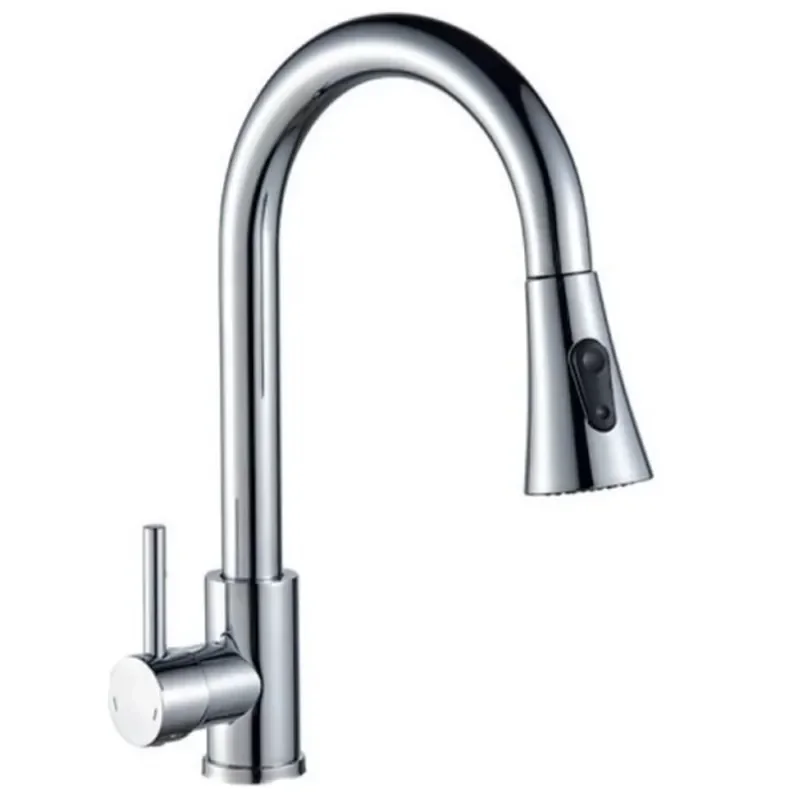 Змішувач для кухні Champion NEO-014 CHROME з висувною лійкою з нержавіючої сталі (CH6539) от Champion - купить в интернет-магазине