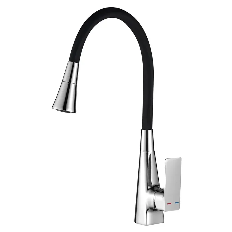 Змішувач для кухні Mixxus Etna 014-T (NUT) Refl.Black (Кольоровий + силіконовий вилив чорний) (MI8419) от MIXXUS - купить в интернет-магазине