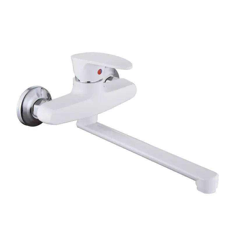 Змішувач для кухні настінний Plamix Cezar-005 White (PM0734) от PLAMIX - купить в интернет-магазине