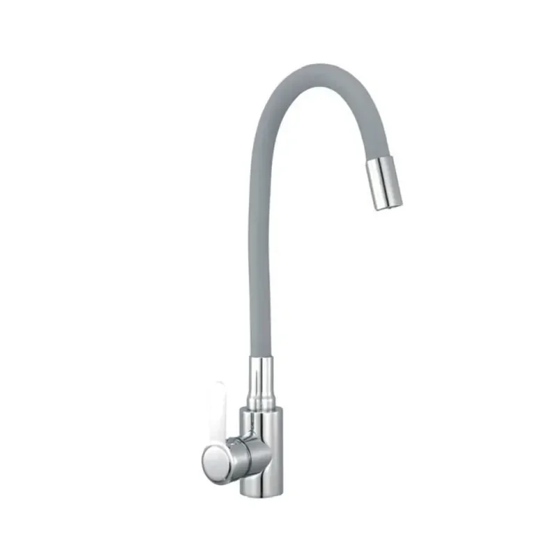 Змішувач для кухні з силиконовим. вил. Champion EZA-011 Chrome REFL.GRAY з нерж. сталі (CH6456) от Champion - купить в интернет-магазине
