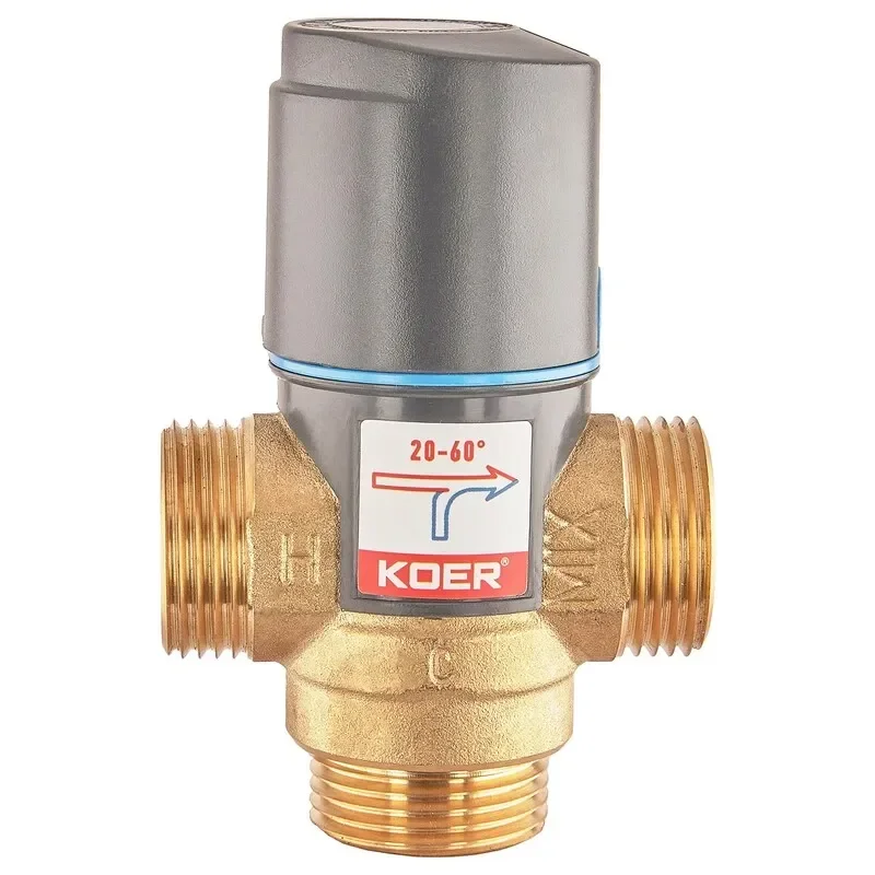 Клапан змішувальний термостатичний 1" (20*C-60*C) KOER KR.1268 (KR5845)