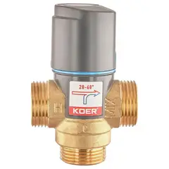 Клапан змішувальний термостатичний 1" (20*C-60*C) KOER KR.1268 (KR5845) от KOER - купить в интернет-магазине