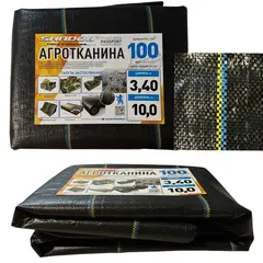 Агротканина 100 г/м2 3.4х10 метрів Shadow для мульчування ґрунту на метраж от Shadow - купить в интернет-магазине