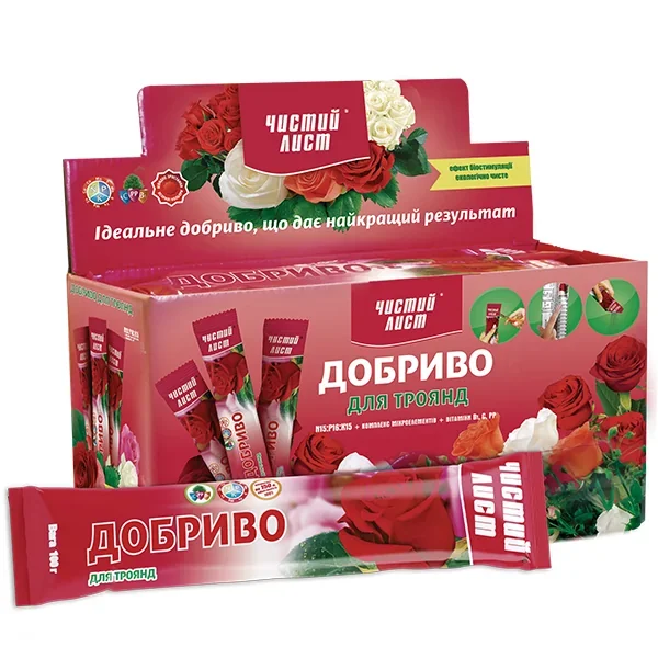 Добриво кристалічне 100 г "Чистий Лист" для троянд - фото 2