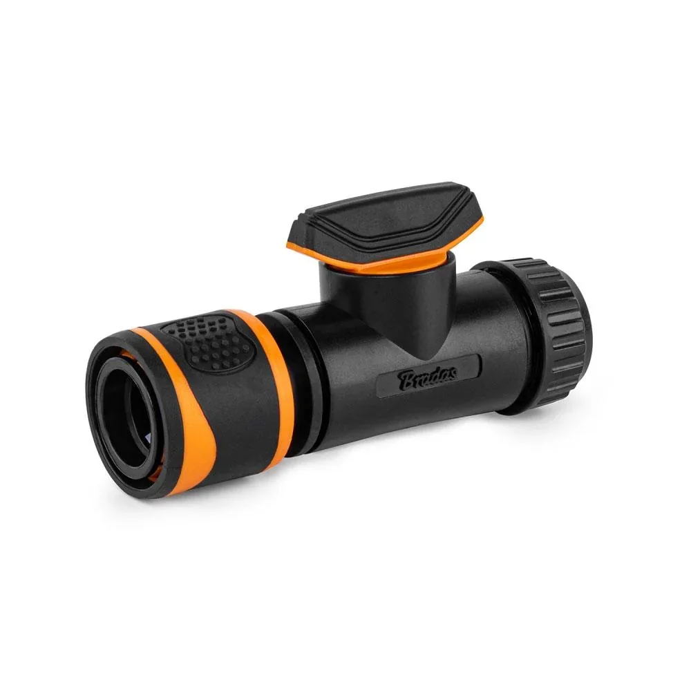 Конектор з краном для шланга 1/2", 5/8", BLACK LINE, ECO-PWB2249 - фото 2