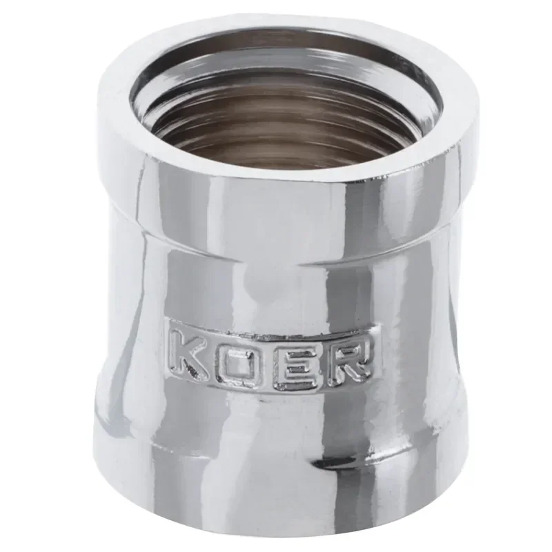 Муфта 1/2" (хром) Koer KF.C06.chr (KF0116) - фото 2