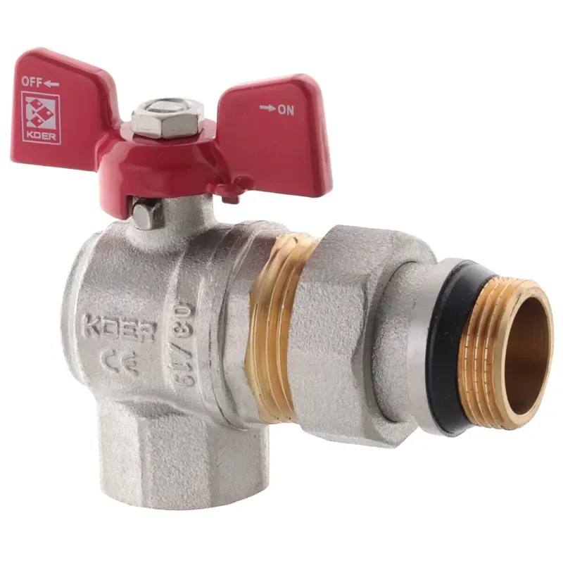 Кран з американкою 1/2" "антіпротечка"(Koer KR.228-Gi) кутовий (KR0196) - фото 2
