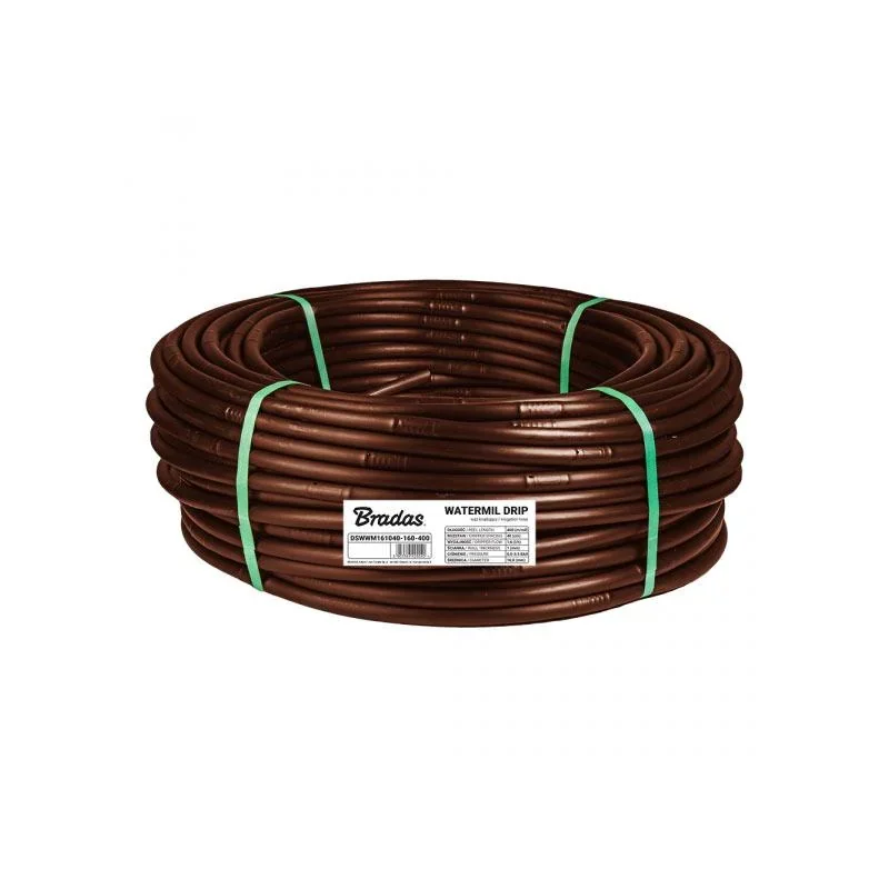 Трубка крапельна Ø 16 мм, відстань між емітерами 50 см, 1,6 л/год – WATERMIL DRIP BROWN – 100 м, DSWWMB161050-160-100 - фото 2