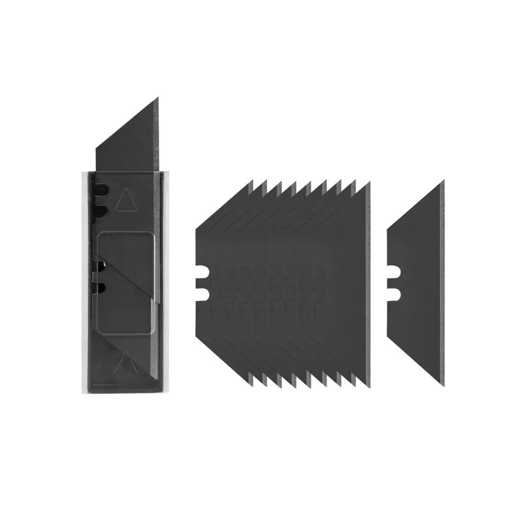 Змінні трапецієподібні леза 19 мм, BLACK, 10 штук, DIY-KN1902BB/10B - фото 2