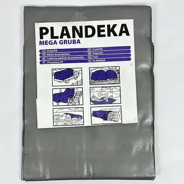 Тент 260 г/м2 3мх6м тарпауліновий "PLANDEKA" тент туристичний