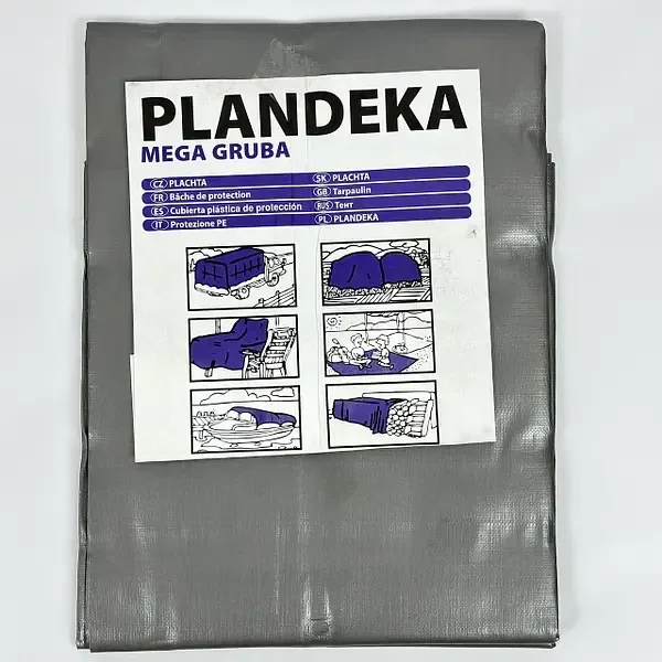 Тент 260 г/м2 4х4м "PLANDEKA" поліпропіленовий для захисту від дощу