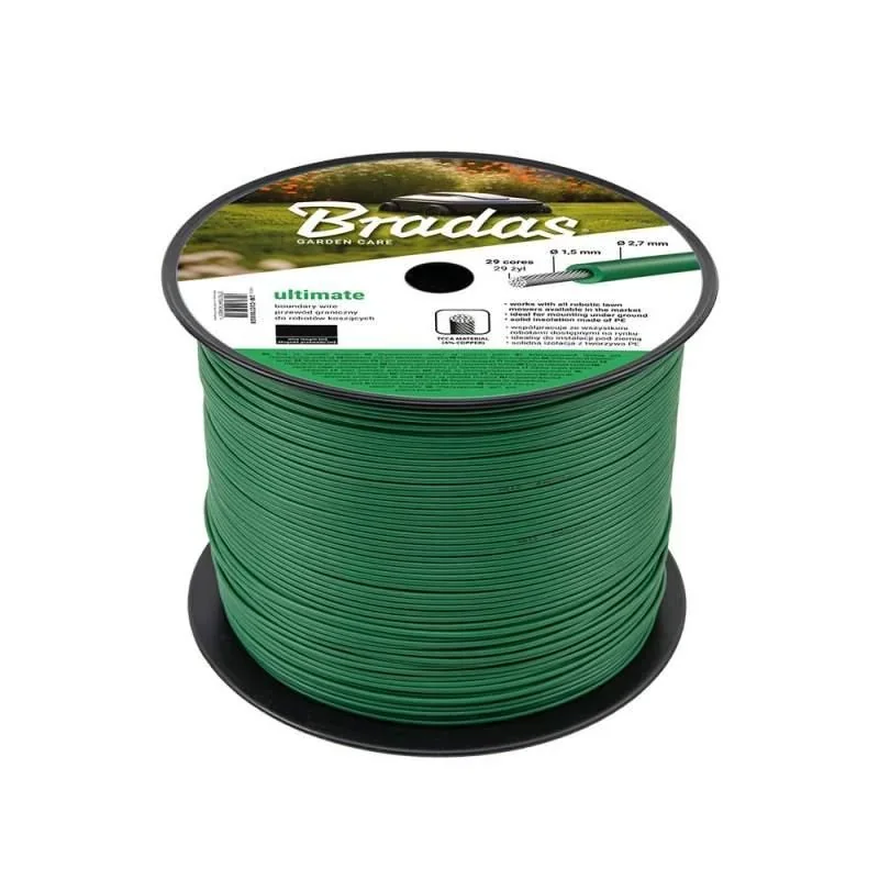 Межовий кабель для газонокосарок, 2,7 мм x 500 м, ULTIMATE, GREEN, LM-CU27500GR - фото 2