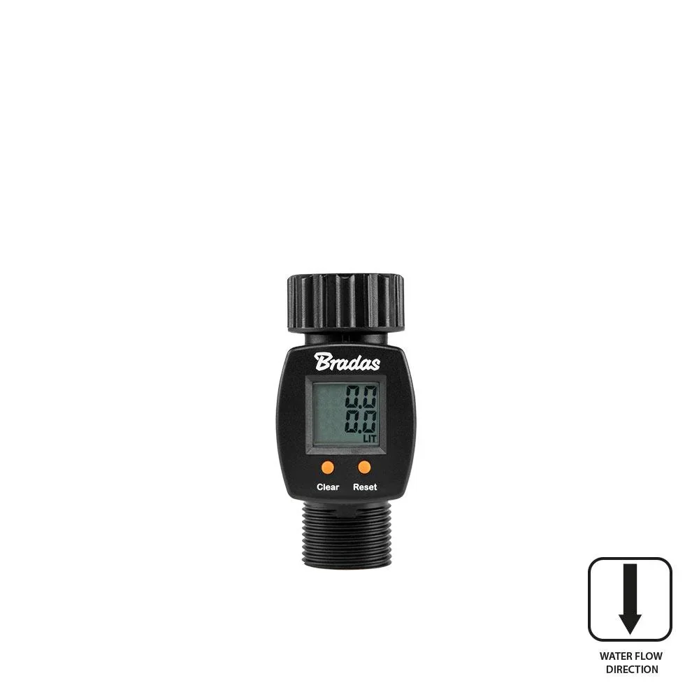Лічильник витрати води з внутрішньою і зовнішньою різьбою 3/4", BLACK LINE, ECO-3110 - фото 2