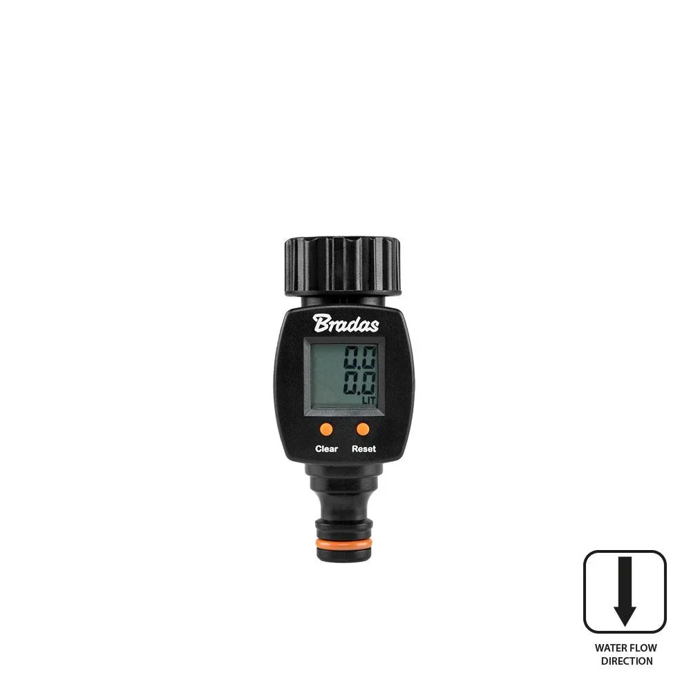 Лічильник витрати води з внутрішньою різьбою 3/4" та ніпелем, BLACK LINE, ECO-3111 - фото 2