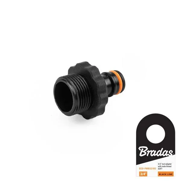 Адаптер на кран із зовнішньою різьбою 3/4", BLACK LINE SOFT, ECO-PWBS2185US - фото 2