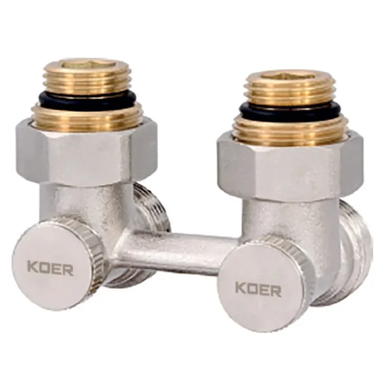 Вузол нижнього підключення радіатора 3/4'' кутовий (комплект) Koer KR.1132 (KR2816) - фото 2