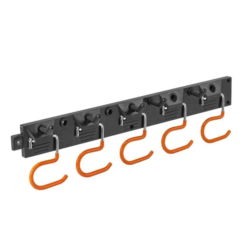 Планка на 5 тримачів для інструменту і 5 гачків, DIY-HG1810 - фото 2