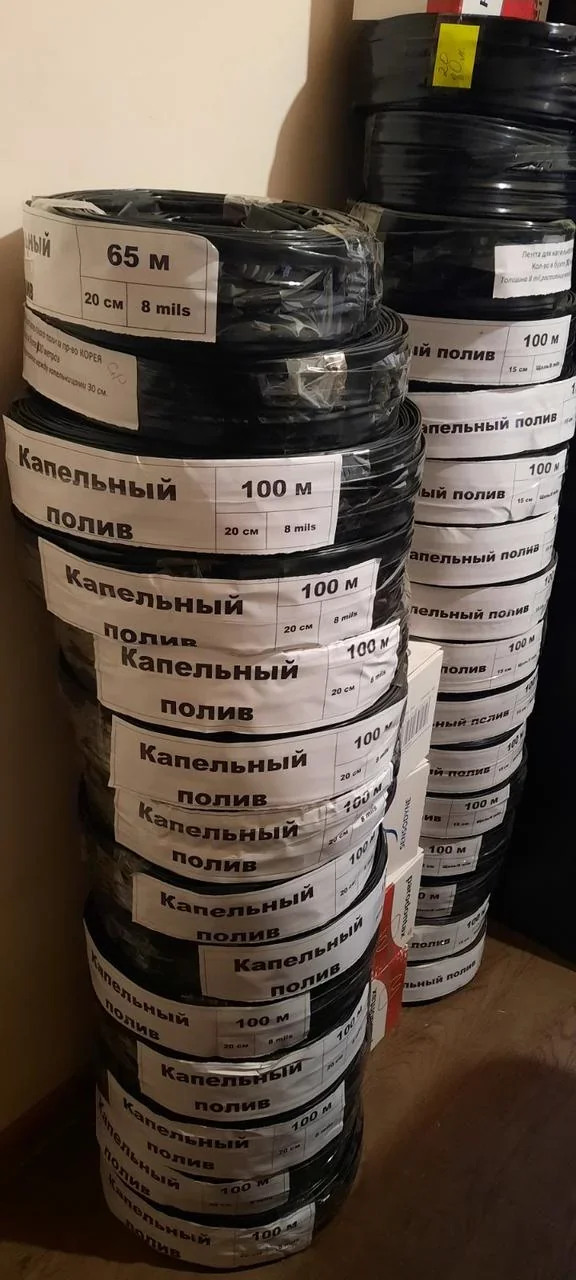 Стрічка щілинна 7 mil через 10 см водовилив 1,4 л/год РОЗМОТКА від 100 м - фото 2