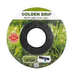 Крапельна стрічка 8 mil крок 10 см 100 м бухта емітерна GOLDEN DRIP - купить в интернет-магазине