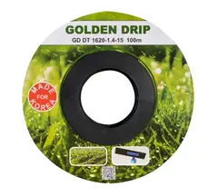 Крапельна стрічка 8 mil крок 15 см бухта 100 метрів емітерна GOLDEN DRIP - купить в интернет-магазине