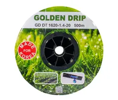 Крапельна стрічка 8 mil крок 20 см бухта 500 метрів емітерна GOLDEN DRIP - купить в интернет-магазине