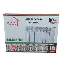 Біметалевий радіатор AAA Uno 500*96, Польща (1,3) от ААА - купить в интернет-магазине
