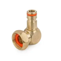 Адаптер кутовий латунний на кран, поворотний, з внутрішньою різьбою 3/4", BRASS, BR-2134 от Bradas - купить в интернет-магазине