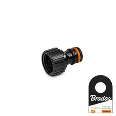 Адаптер на кран із внутрішньою різьбою 1/2", BLACK LINE, з ярликом, ECO-PWB2196 от Bradas - купить в интернет-магазине