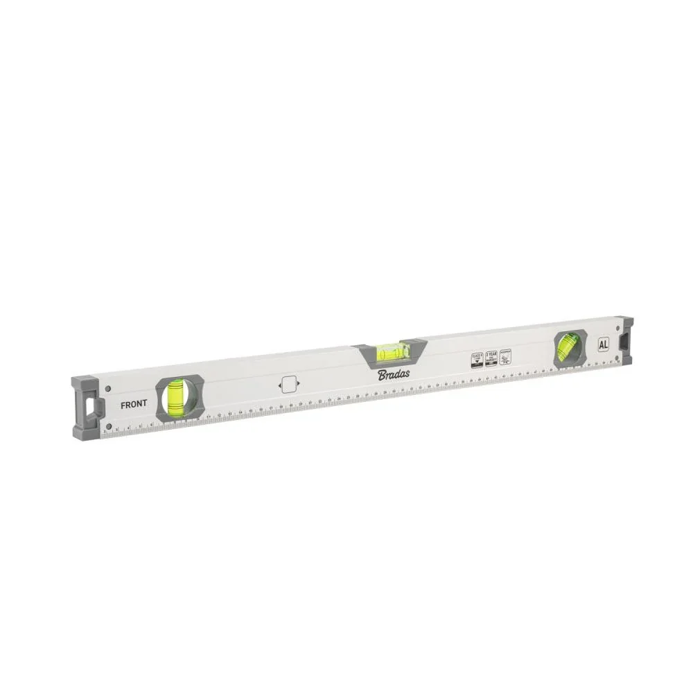 Алюмінієвий рівень, 120 см, DIY-LVWL10120WH