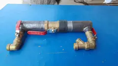 Байпас обвідний 2" з краном короткий - купить в интернет-магазине