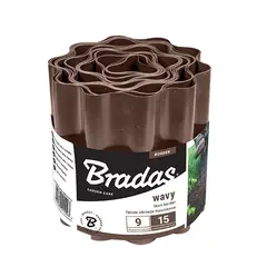 Бордюр хвилястий газонний 9м х 25см, коричневий, OBFB 0925 от Bradas - купить в интернет-магазине