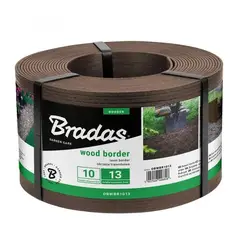 Бордюр WOOD BORDER, 130мм х 2,8мм х 10м, коричневий, OBWBR1013 от Bradas - купить в интернет-магазине