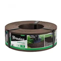 Бордюр WOOD BORDER, 78мм х 2,8мм х 10м, коричневий, OBWBR1008 от Bradas - купить в интернет-магазине