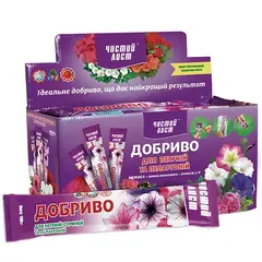 Добриво кристалічне 100 г "Чистий Лист" для петуній, сурфіній та пеларгоній от Чистый лист - купить в интернет-магазине
