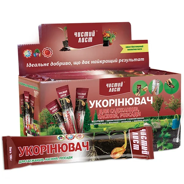 Добриво кристалічне 100 г "Чистий Лист" укорінювач