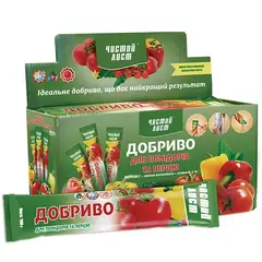 Добриво кристалічне  100г "Чистий Лист" для помідор та перцю от Чистый лист - купить в интернет-магазине