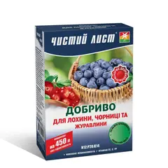 Добриво кристалічне 300 г "Чистий Лист" для лохини, чорниці та журавлини от Чистый лист - купить в интернет-магазине