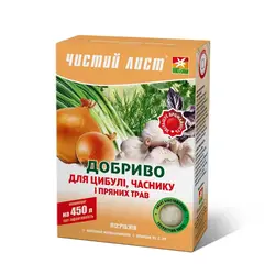 Добриво кристалічне 300 г "Чистий Лист" для цибулі, часнику та зелені от Чистый лист - купить в интернет-магазине