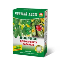 Добриво кристалічне  300г "Чистий Лист" для огірків та кабачків от Чистый лист - купить в интернет-магазине