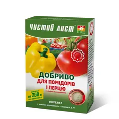 Добриво кристалічне  300г "Чистий Лист" для помідор та перцю от Чистый лист - купить в интернет-магазине
