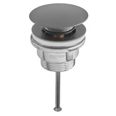 Донний клапан для раковини Zerix BV-03 BLACK 1 1/4''  універсальний (з/без перел) СLICK-СLACK (Колі от Zerix - купить в интернет-магазине