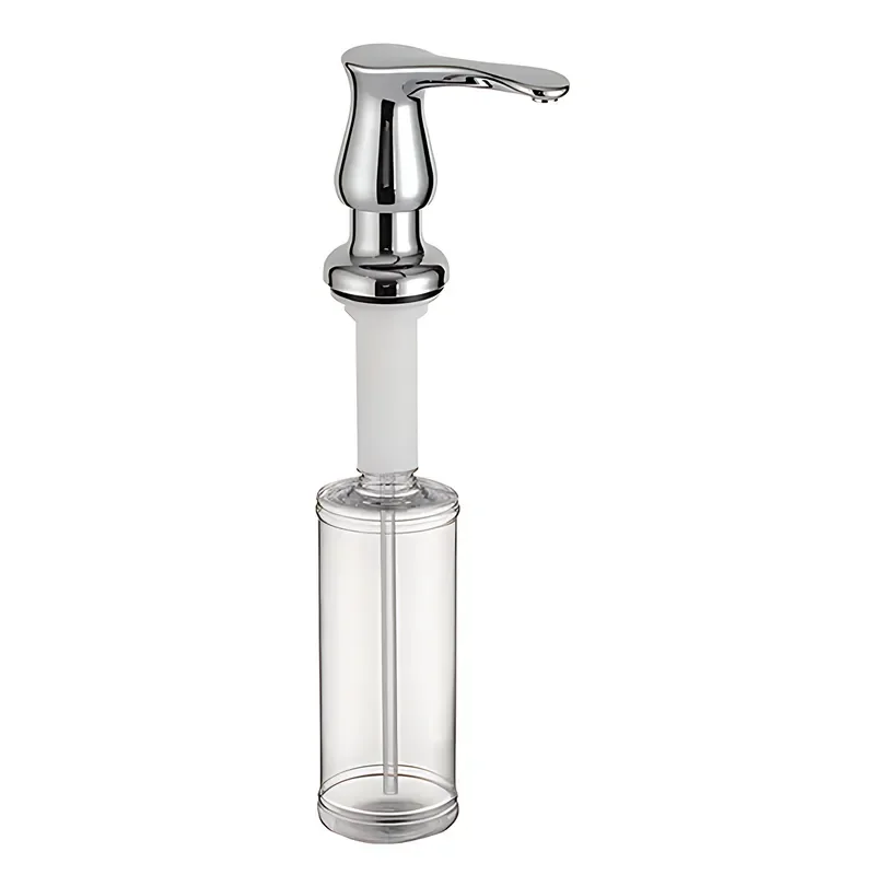 Дозатор для моющего средства ZERIX DIS-02 CHROME врезной (цвет хром) (300 мл) (ZX5966)