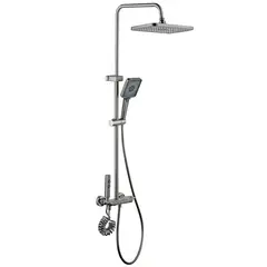 Душова колона зі змішувачем Mixxus Premium MARLIN 009-J GRAPHITE з кнопкою перемикання, 4 режими (M от MIXXUS PREMIUM - купить в интернет-магазине