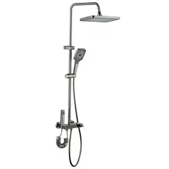 Душова колона зі змішувачем Mixxus Premium NEPTUNE 009-J GRAPHITE з кнопкою перемикання, 4 режими ( от MIXXUS PREMIUM - купить в интернет-магазине