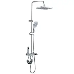 Душова колона зі змішувачем Mixxus Premium NEPTUNE 009-J з кнопкою перемикання,4 режими (MI6832) от MIXXUS PREMIUM - купить в интернет-магазине